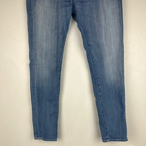 Paige Roxbury Low Rise Peg Leg Jeans Skinny Light Blue Denim Pockets 29 Casual - Picture 4 of 11